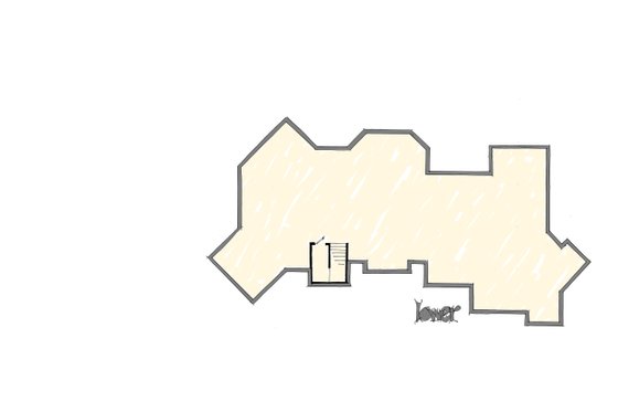 Floor Plan - Lower Floor for Prairie House Plan #942-37 - 4 bed, 4.5 bath