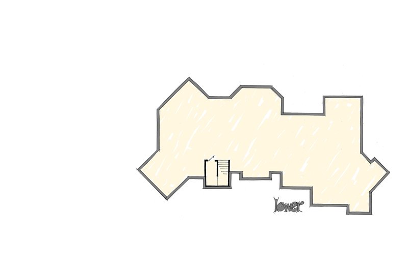 Home Plan - Floor Plan - Lower Floor for Prairie House Plan #942-37 - 4 bed, 4.5 bath