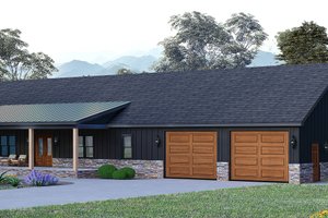 Exterior - Other Elevation for Barndominium House Plan #932-1057 - 3 bed, 2 bath