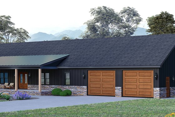 Exterior - Other Elevation for Barndominium House Plan #932-1057 - 3 bed, 2 bath