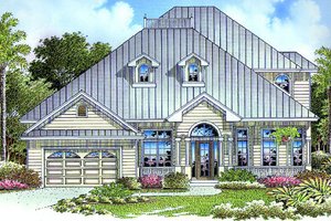 House Blueprint - Exterior - Front Elevation Plan #27-202