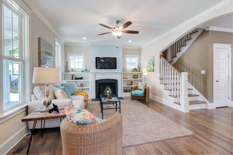 Dream House Plan - Interior - Family Room for Craftsman House Plan #79-229 - 3 bed, 2.5 bath