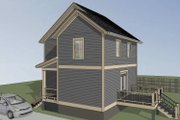 Craftsman Style House Plan - 2 Beds 3 Baths 1221 Sq/Ft Plan #79-364 