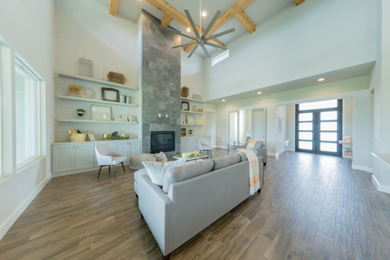 Interior - Family Room for Country House Plan #1110-33 - 3 bed, 3 bath