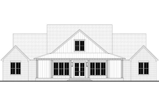 Exterior - Front Elevation 6 for Farmhouse House Plan #430-390 - 4 bed, 3.5 bath