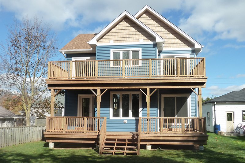Home Plan - Exterior - Rear Elevation for Traditional House Plan #23-2011 - 3 bed, 2.5 bath