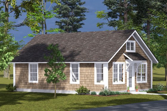 Exterior - Other Elevation 3 for Cottage House Plan #513-2301 - 2 bed, 2 bath
