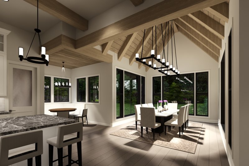 Home Plan - Interior - Dining Room for Tudor House Plan #1069-37 - 2 bed, 2.5 bath