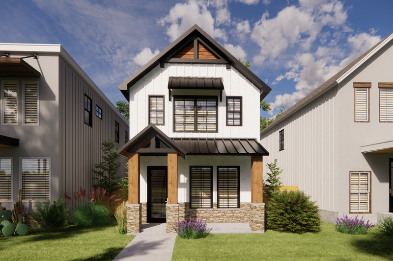 Architectural House Design - Craftsman Exterior - Front Elevation Plan #1098-5