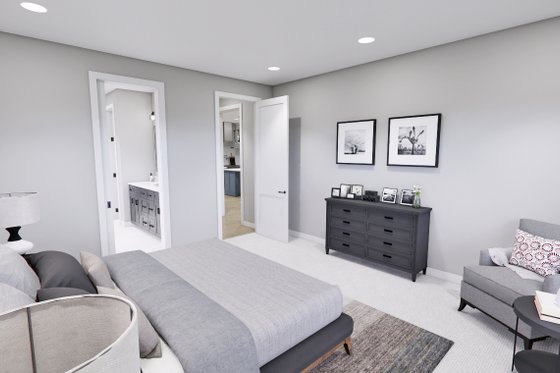 Interior - Master Bedroom 1 for Farmhouse House Plan #51-1278 - 4 bed, 4.5 bath