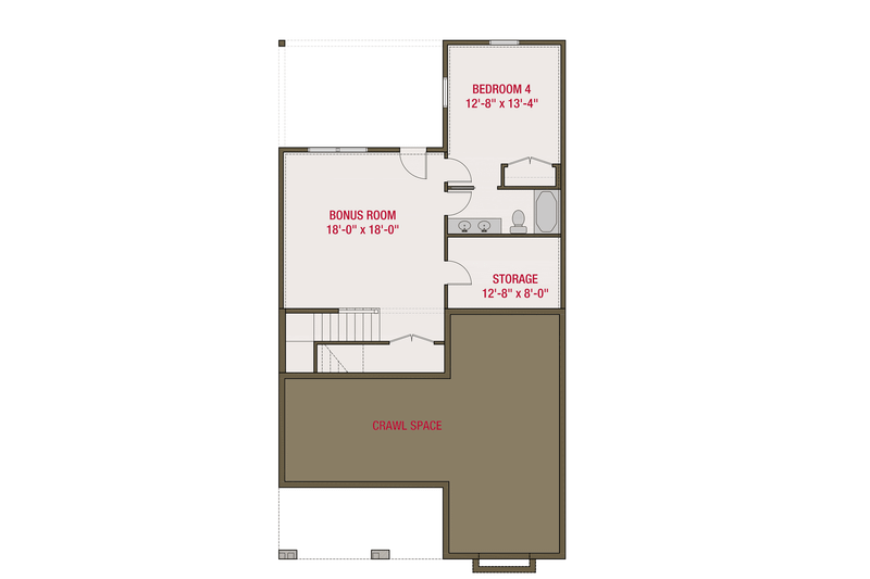Dream House Plan - Floor Plan - Lower Floor for Farmhouse House Plan #461-92 - 5 bed, 3.5 bath