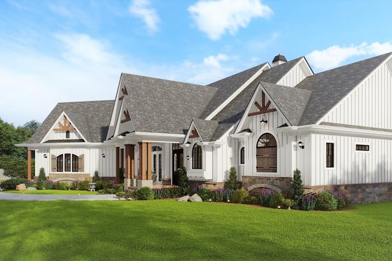 Exterior - Other Elevation 1 for Craftsman House Plan #54-571 - 4 bed, 2.5 bath