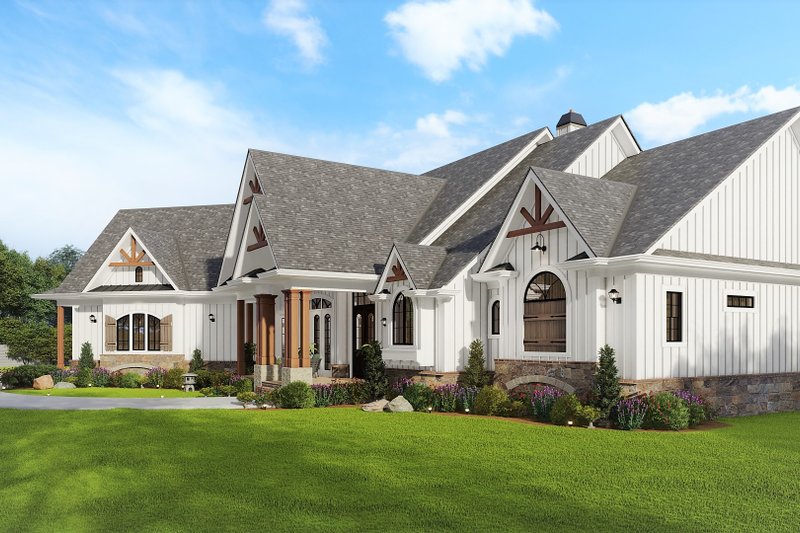 Dream House Plan - Exterior - Other Elevation 1 for Craftsman House Plan #54-571 - 4 bed, 2.5 bath