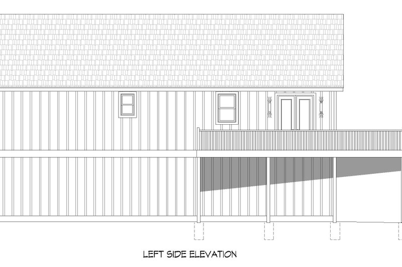 House Blueprint - Exterior - Other Elevation for Southern House Plan #932-901 - 3 bed, 2.5 bath