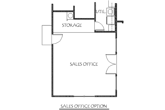 Floor Plan - Other Floor 1 for Adobe / Southwestern House Plan #24-183 - 3 bed, 2 bath