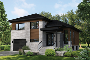 Contemporary Exterior - Front Elevation Plan #25-4899