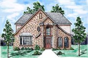 European Style House Plan - 3 Beds 2.5 Baths 2504 Sq/Ft Plan #52-163 