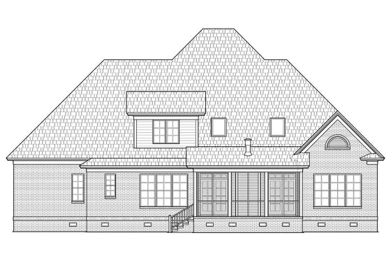 Exterior - Front Elevation 4 for Farmhouse House Plan #1054-26 - 4 bed, 3.5 bath