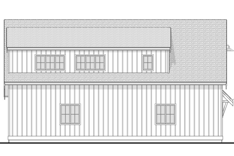 Dream House Plan - Exterior - Other Elevation 2 for Farmhouse House Plan #1114-10 - 2 bed, 1 bath