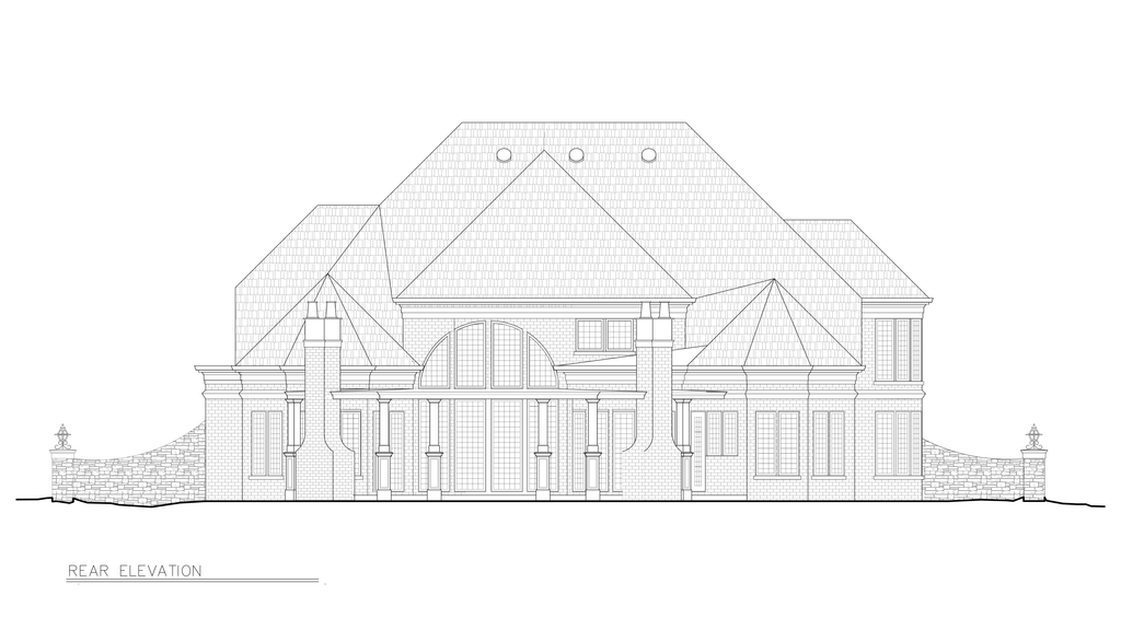 Exterior - Other Elevation 2 for European House Plan #119-358 - 4 bed, 4 bath