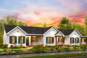 Exterior - Front Elevation 3 for Craftsman House Plan #54-625 - 6 bed, 3 bath