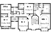 European Style House Plan - 5 Beds 2.5 Baths 3024 Sq/Ft Plan #312-125 