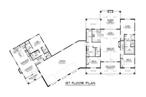 Floor Plan - Main Floor for Craftsman House Plan #1064-403 - 4 bed, 3.5 bath