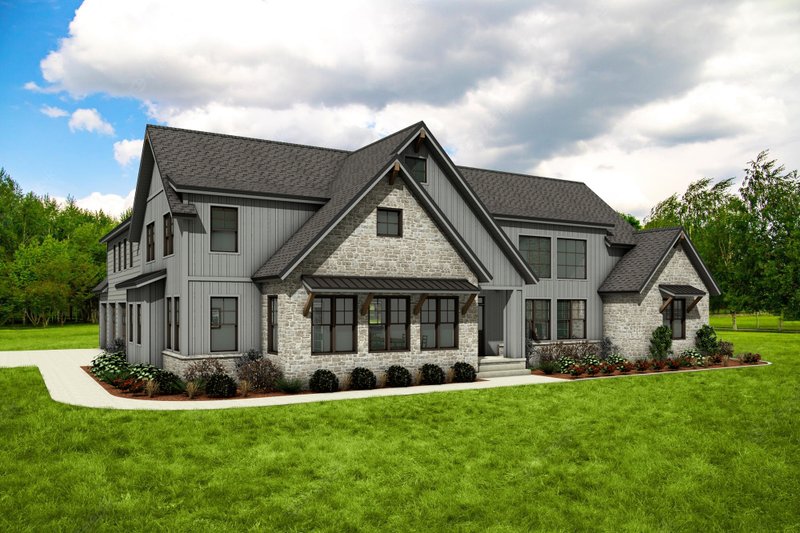 House Plan Design - Craftsman Exterior - Front Elevation Plan #1084-3