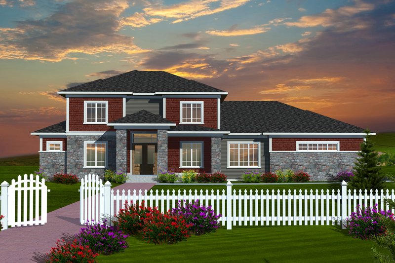 Dream House Plan - Traditional Exterior - Front Elevation Plan #70-1127