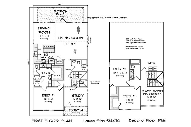 House Plan Design - Floor Plan - Main Floor for Cottage House Plan #513-2263 - 3 bed, 2.5 bath