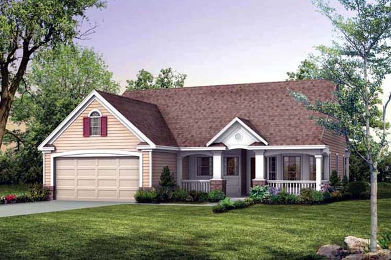 Dream House Plan - Traditional Exterior - Front Elevation Plan #72-102