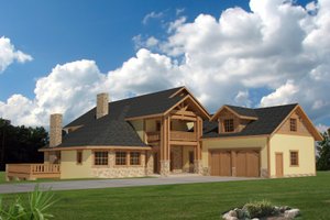 House Blueprint - Craftsman Exterior - Front Elevation Plan #117-617