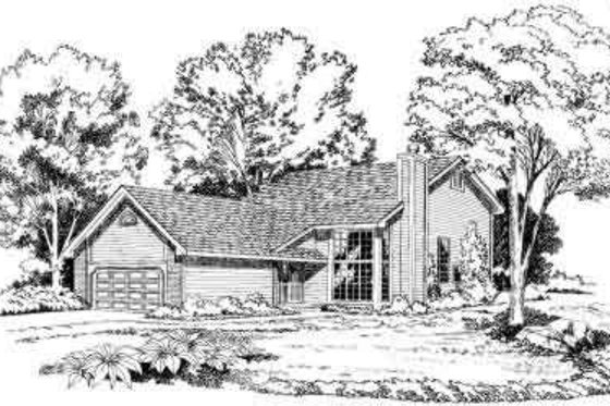 Exterior - Front Elevation for Traditional House Plan #312-261 - 3 bed, 2.5 bath