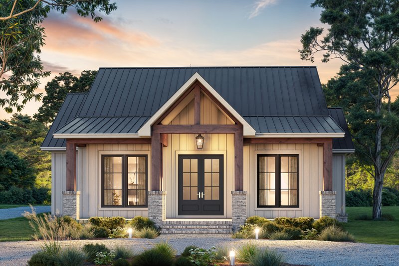 House Plan Design - Exterior - Front Elevation 4 for Farmhouse House Plan #430-404 - 3 bed, 2.5 bath