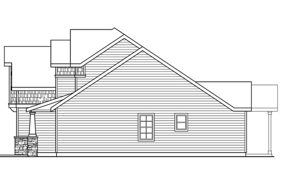 Exterior - Other Elevation 1 for Craftsman House Plan #124-676 - 3 bed, 2.5 bath
