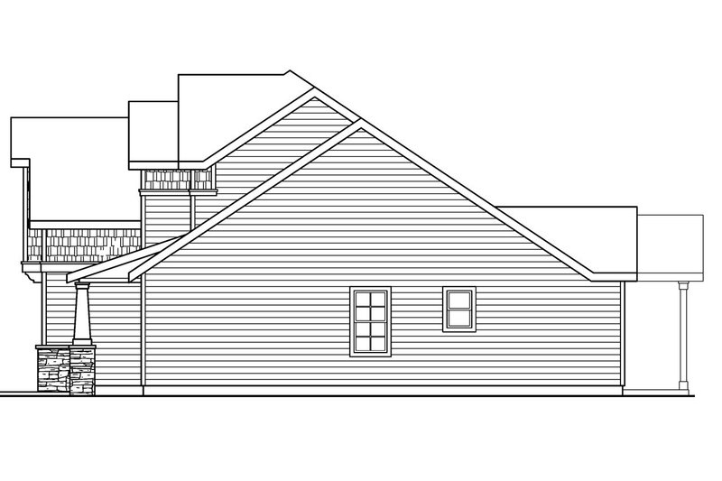 Home Plan - Exterior - Other Elevation 1 for Craftsman House Plan #124-676 - 3 bed, 2.5 bath