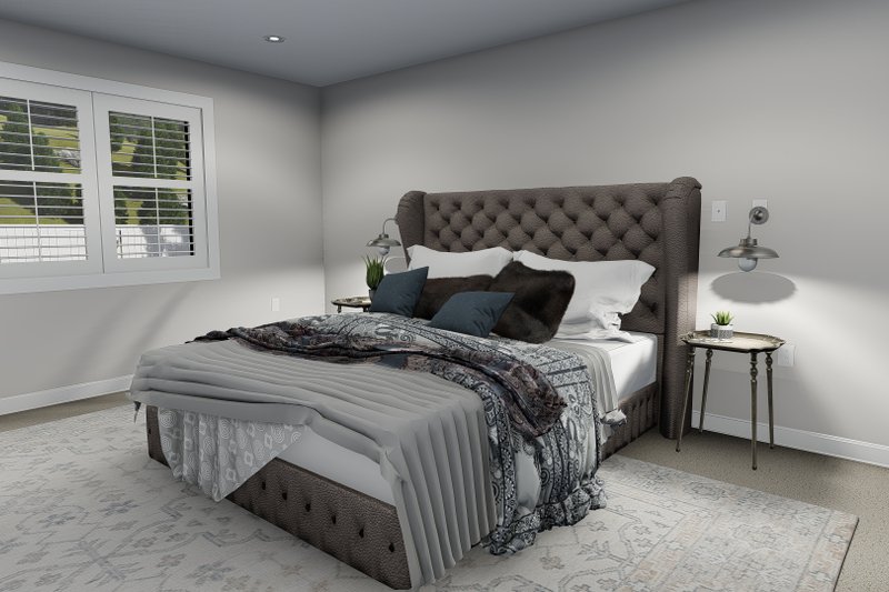 Architectural House Design - Interior - Master Bedroom for Traditional House Plan #1060-25 - 6 bed, 3.5 bath