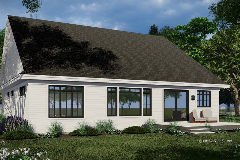 Home Plan - Exterior - Rear Elevation for Farmhouse House Plan #51-1327 - 3 bed, 2.5 bath
