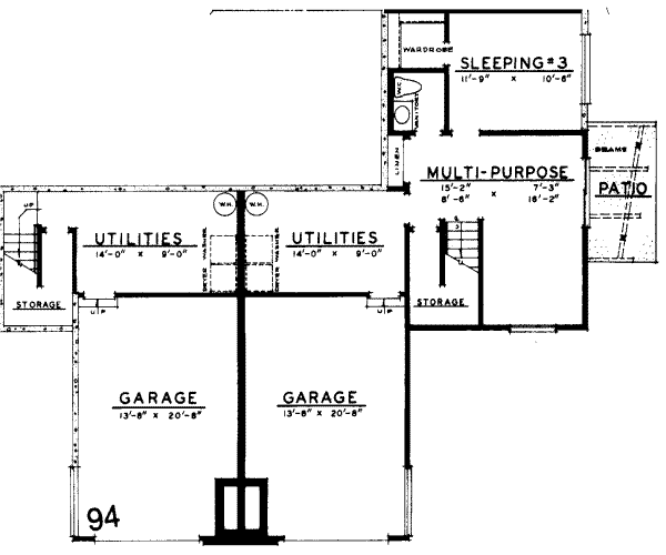 Floor Plan - Lower Floor Plan #303-262