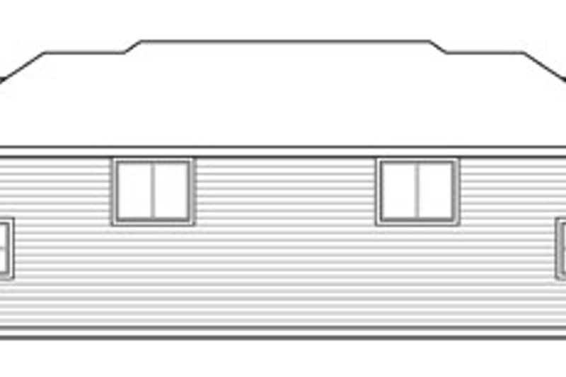 House Plan Design - Exterior - Rear Elevation for Craftsman House Plan #124-889 - 3 bed, 2.5 bath