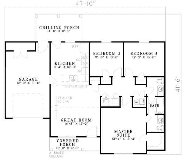 Traditional Floor Plan - Main Floor Plan #17-450