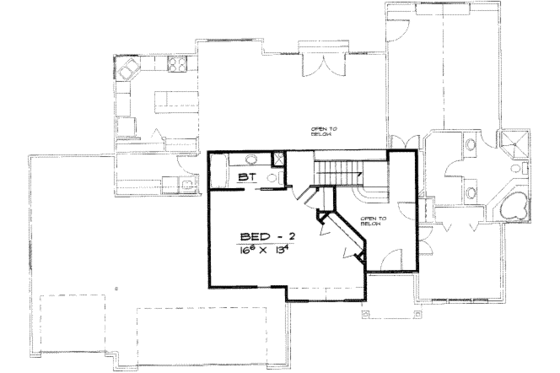 Floor Plan - Upper Floor for Traditional House Plan #308-111 - 3 bed, 2.5 bath