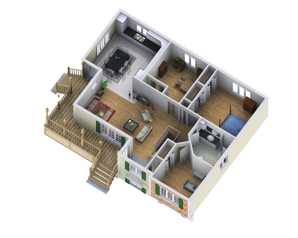 Dream House Plan - Country Floor Plan - Main Floor Plan #25-4457