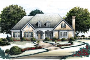 Traditional Exterior - Front Elevation Plan #429-28