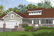 Bungalow Style House Plan - 3 Beds 2.5 Baths 2281 Sq/Ft Plan #50-127 