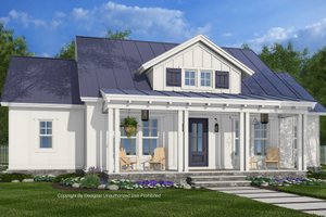 Farmhouse Exterior - Front Elevation Plan #51-1443