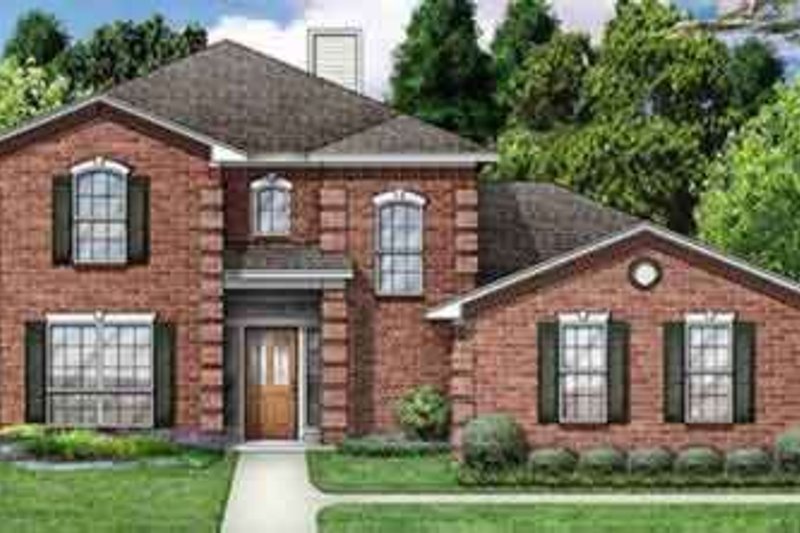Dream House Plan - Traditional Exterior - Front Elevation Plan #84-180