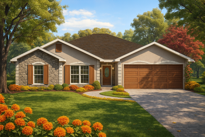 Dream House Plan - European Exterior - Front Elevation Plan #44-138