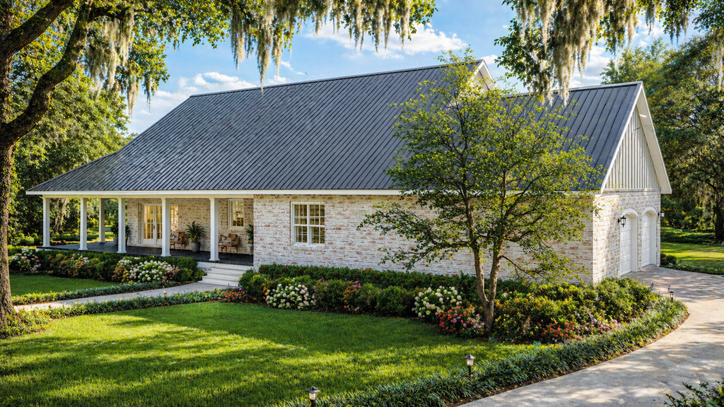 Exterior - Rear Elevation for Country House Plan #44-259 - 3 bed, 2 bath