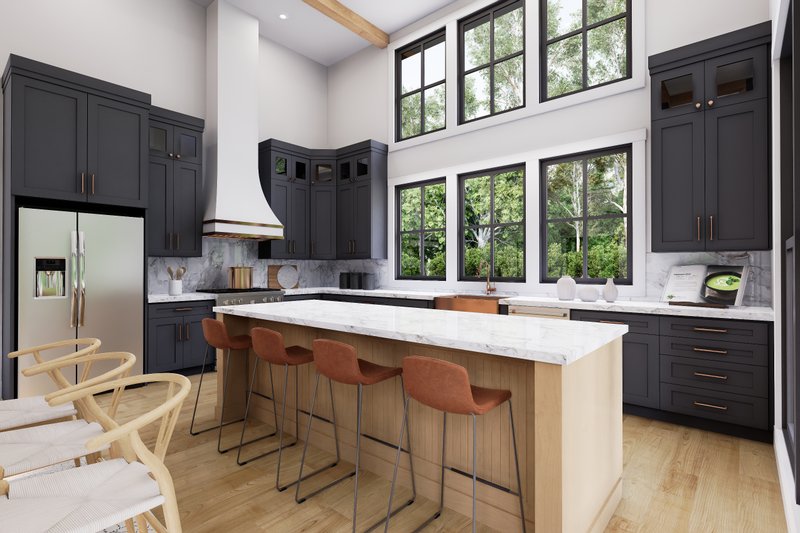 Dream House Plan - Interior - Kitchen for Barndominium House Plan #430-386 - 3 bed, 2 bath
